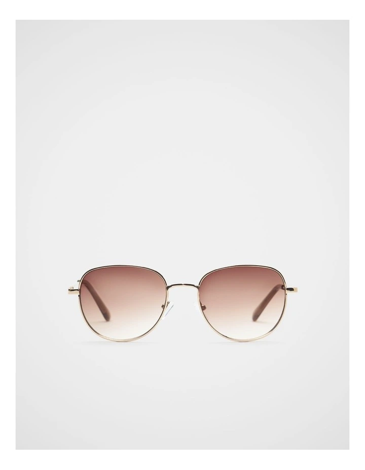 Olivia Metal Sunglasses in Gold image 1