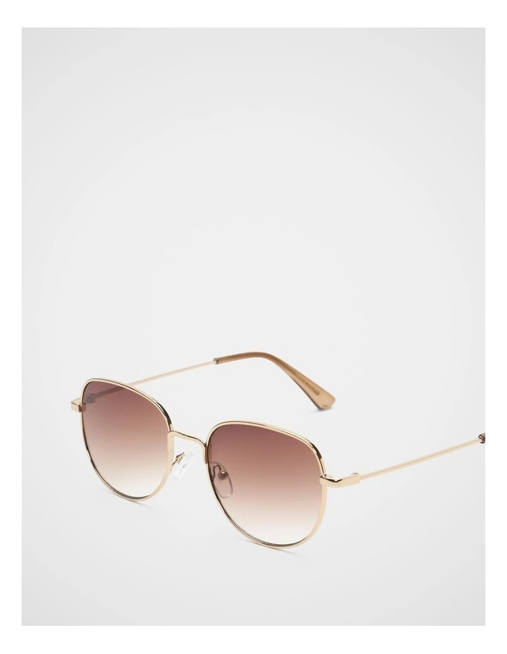 Olivia Metal Sunglasses in Gold image 3