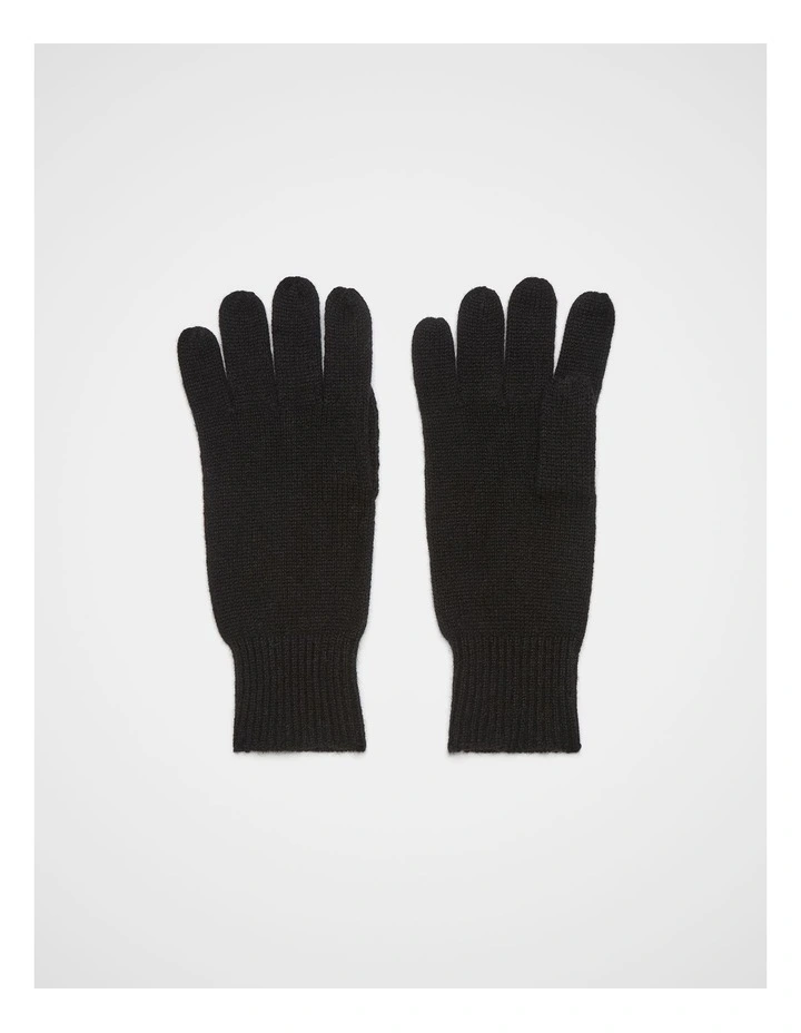 Cashmere Gloves in Black image 1