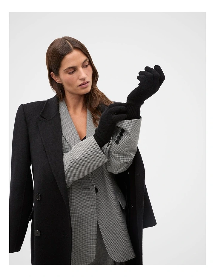 Cashmere Gloves in Black image 2