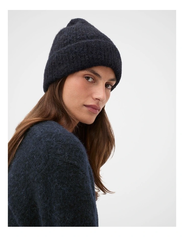 Fluffy Beanie in Twilight Blue image 2
