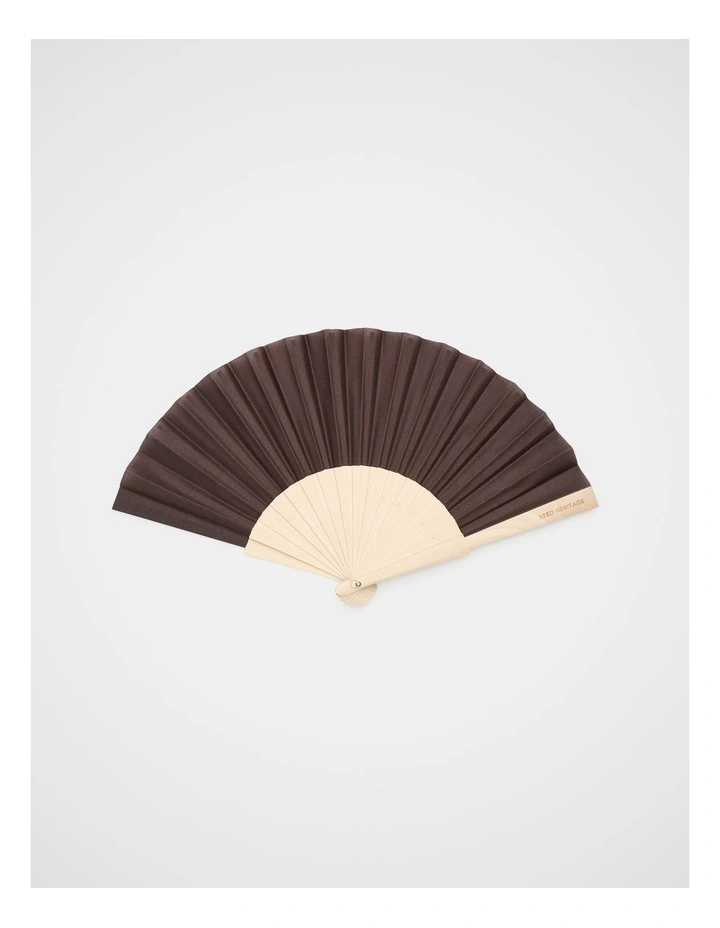 Seed Hand Fan in Coffee Bean image 1