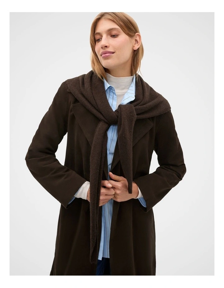 Triangle Scarf in Coffee Bean image 2