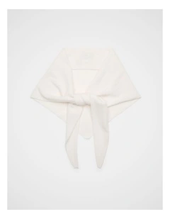 Triangle Scarf in Coconut Cream