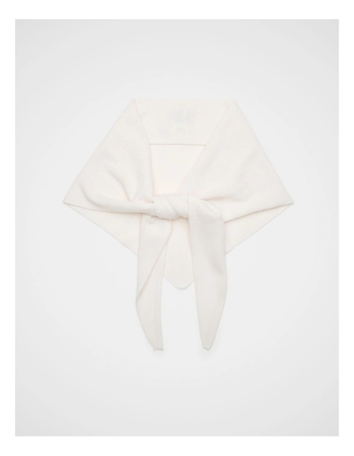 Triangle Scarf in Coconut Cream image 1