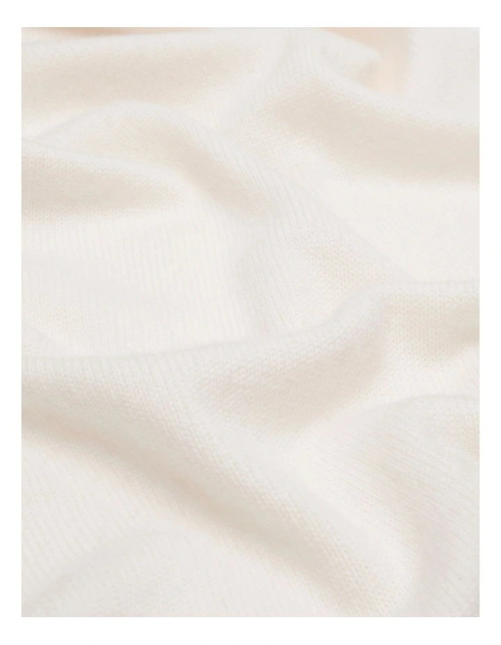 Triangle Scarf in Coconut Cream image 3