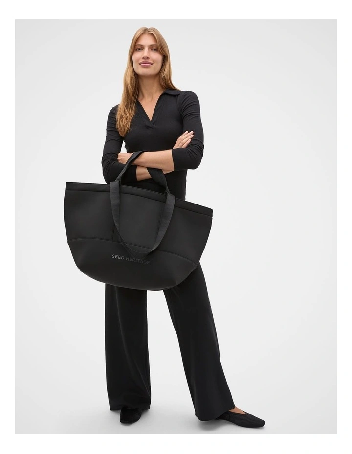 Seed Overnight Tech Tote in Black image 1