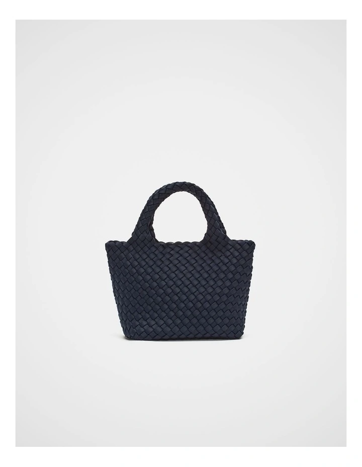 Woven Textured Crossbody Bag in Twilight Blue image 1