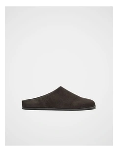 Hunter Mule in Chocolate Suede