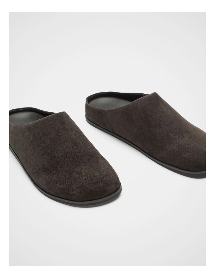 Hunter Mule in Chocolate Suede image 3