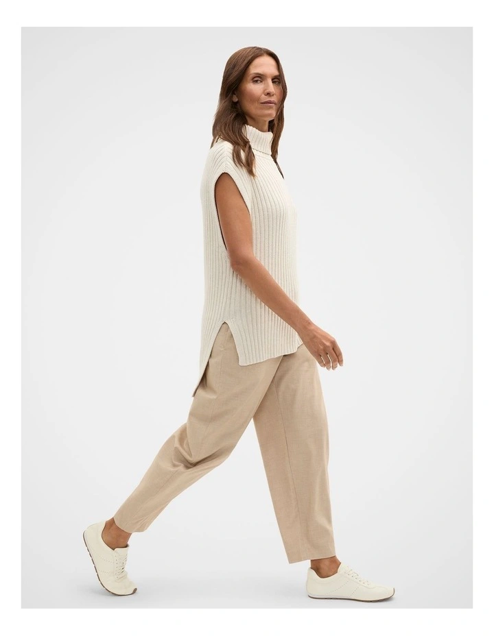 Collar Knit Poncho in Mist image 4