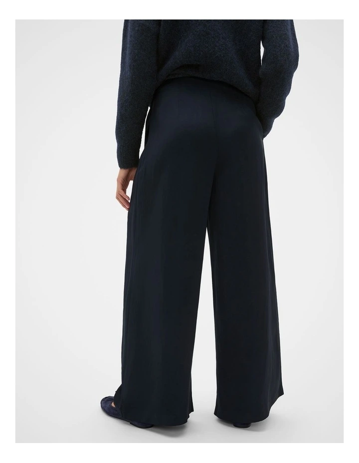 Pleat Front Palazzo Pant in Twilight Blue image 2
