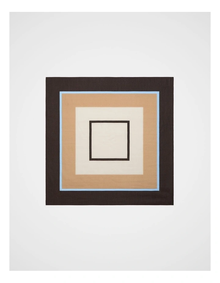 Printed Headscarf in Coffee Bean Multi image 3