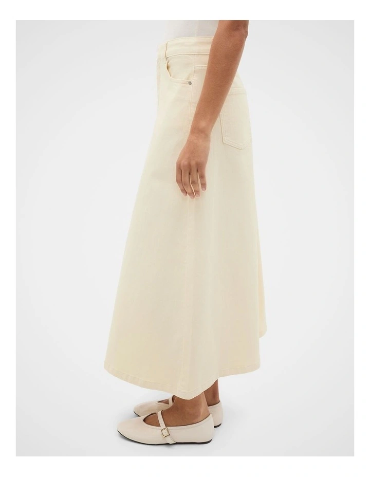 Denim Midi Skirt image 3