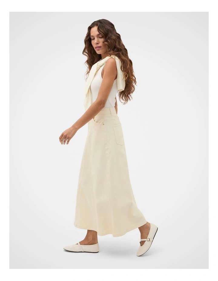 Denim Midi Skirt image 4