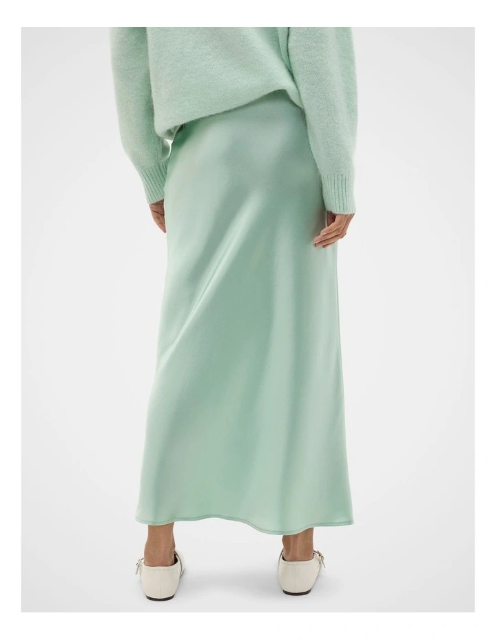 Satin Midi Slip Skirt image 2