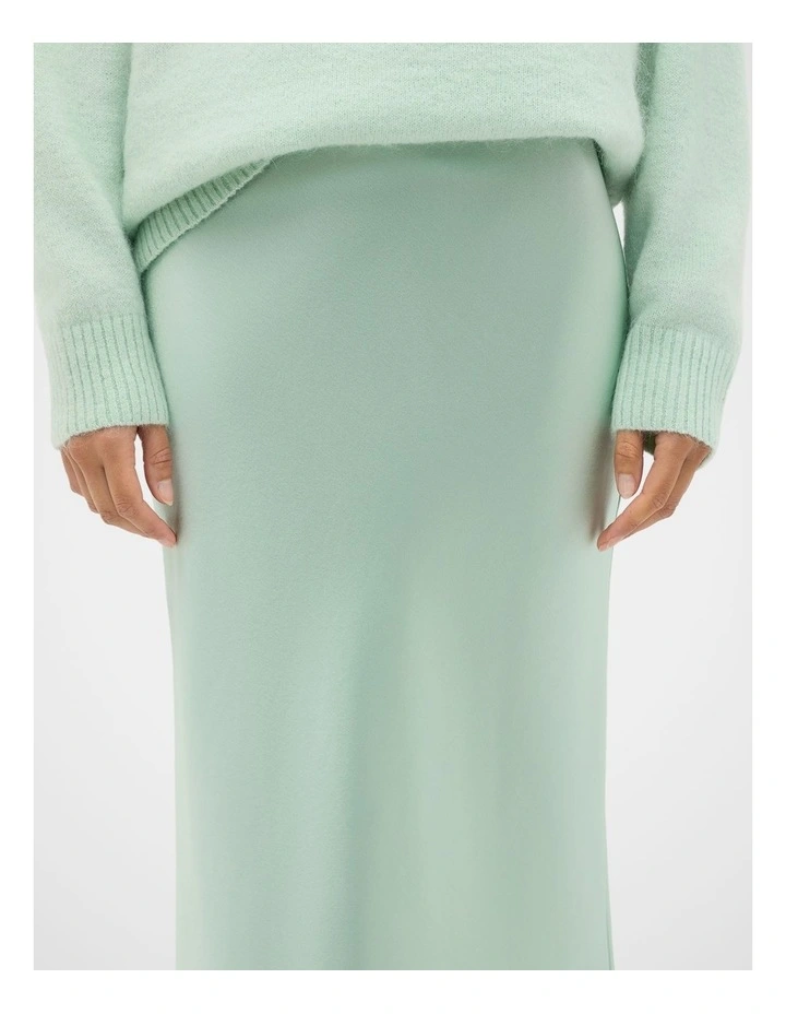 Satin Midi Slip Skirt image 3