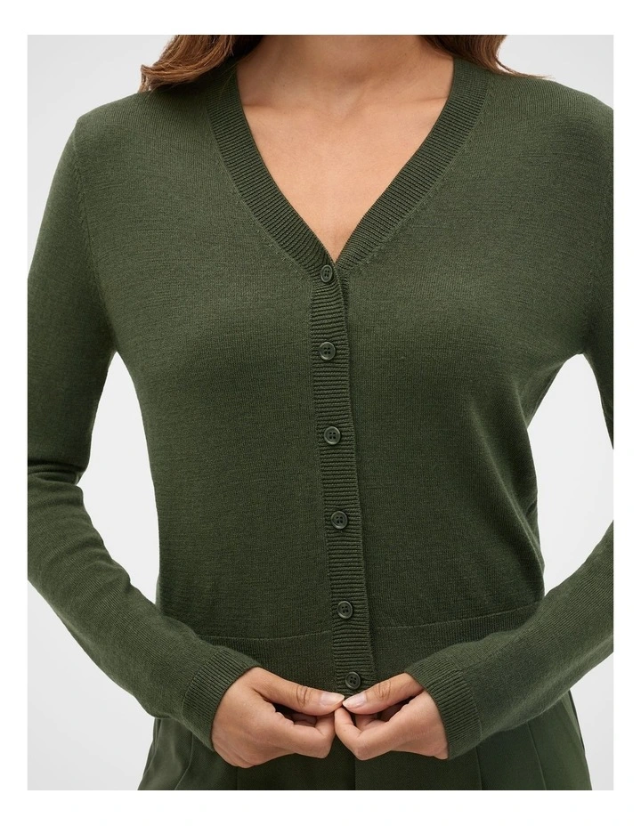 Australian Merino V Neck Cardigan image 3