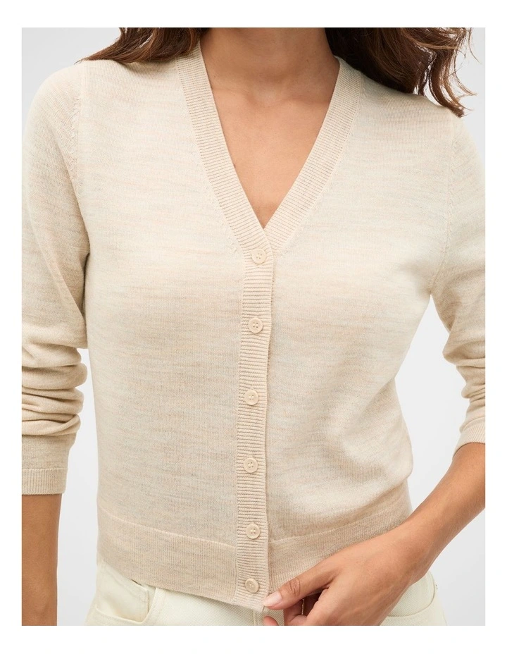 Australian Merino V Neck Cardigan image 3