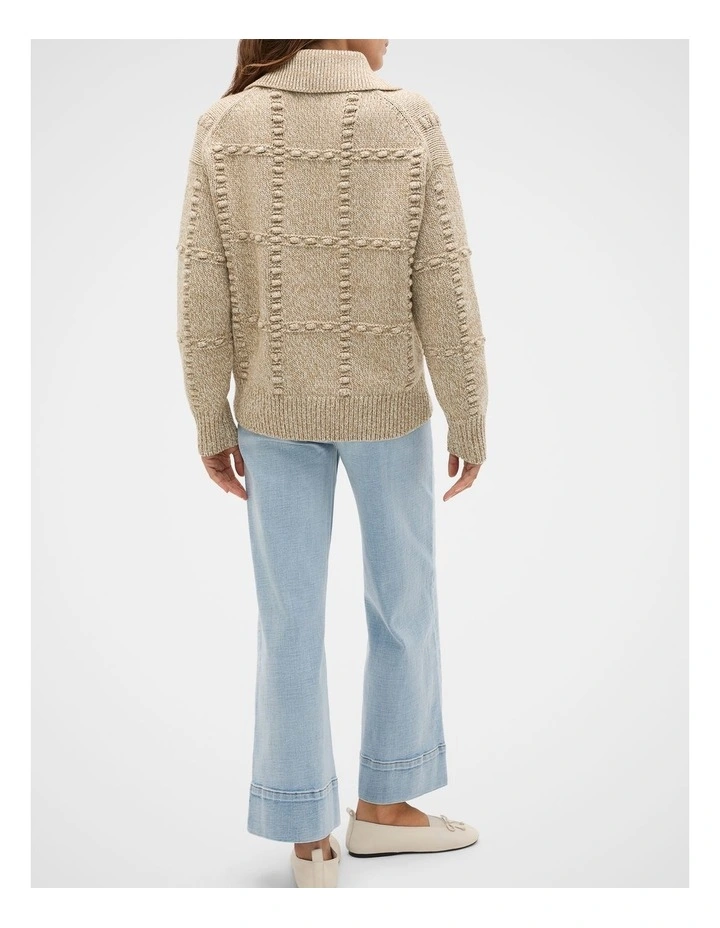 Cotton Blend Pom Pom Knit image 2