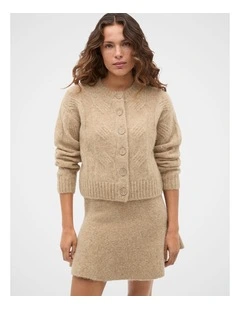 Lofty Oversized Cable Knit Cardigan