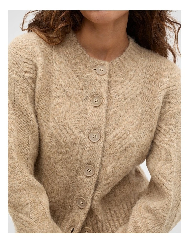 Lofty Oversized Cable Knit Cardigan image 4