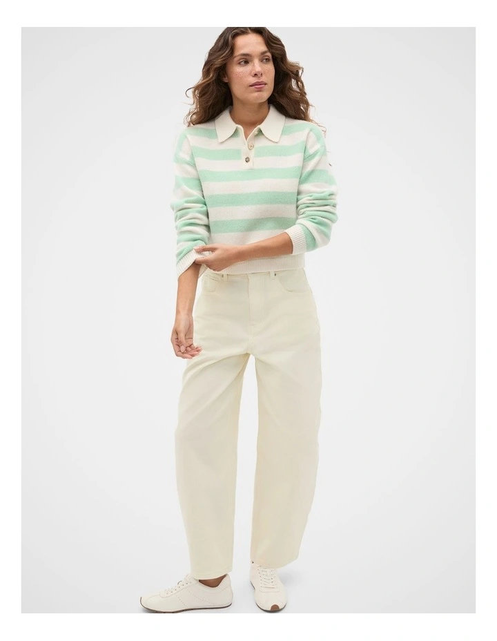 Brushed Merino Boxy Polo image 4