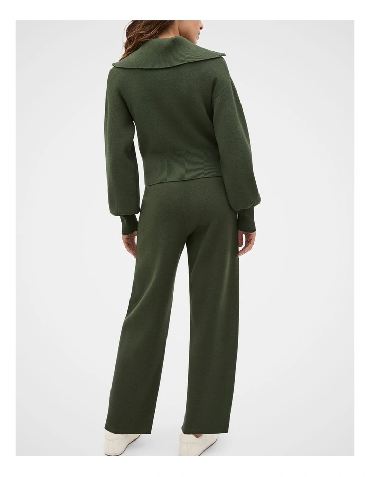 Double Knit Crop Zip Through image 2