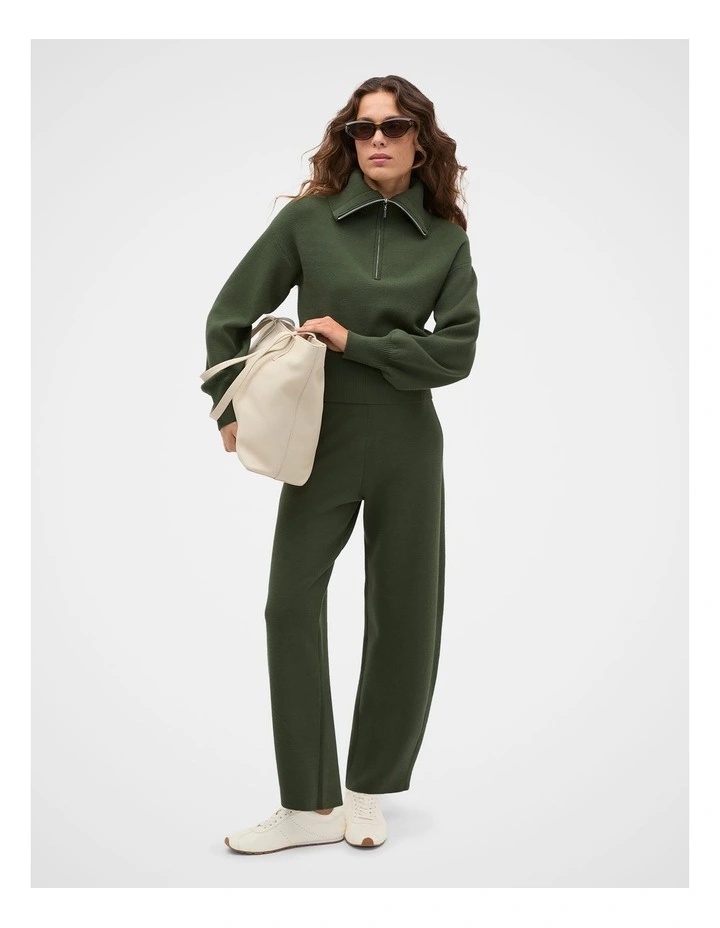 Double Knit Crop Zip Through image 3