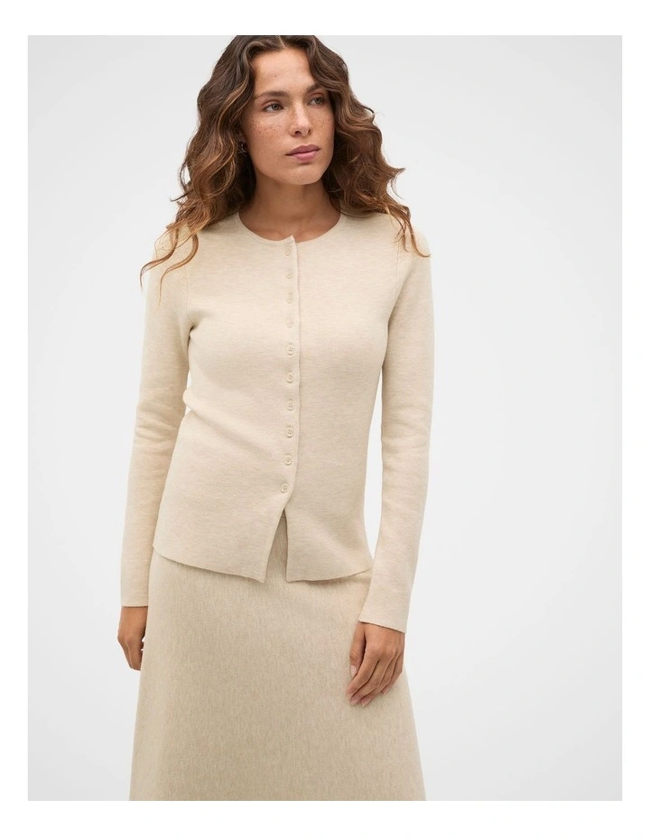 Double Knit Fitted Cardigan image 1