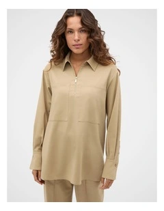 Soft Suiting Zip Popover