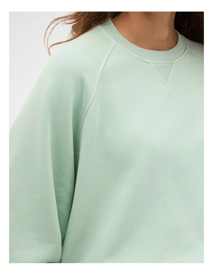 Washed Terry Crew Neck Sweat image 4