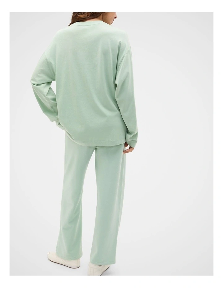 Washed Cotton Long Sleeve Top image 2