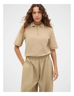 Cotton Tipping Polo Top