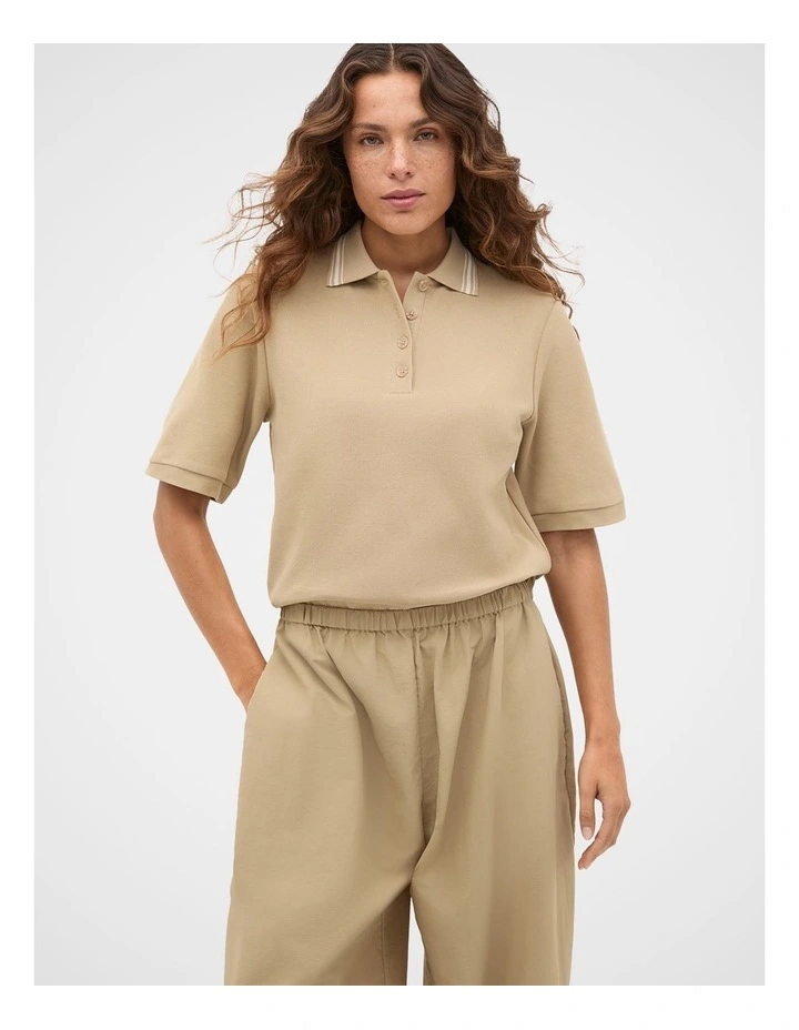 Cotton Tipping Polo Top image 1