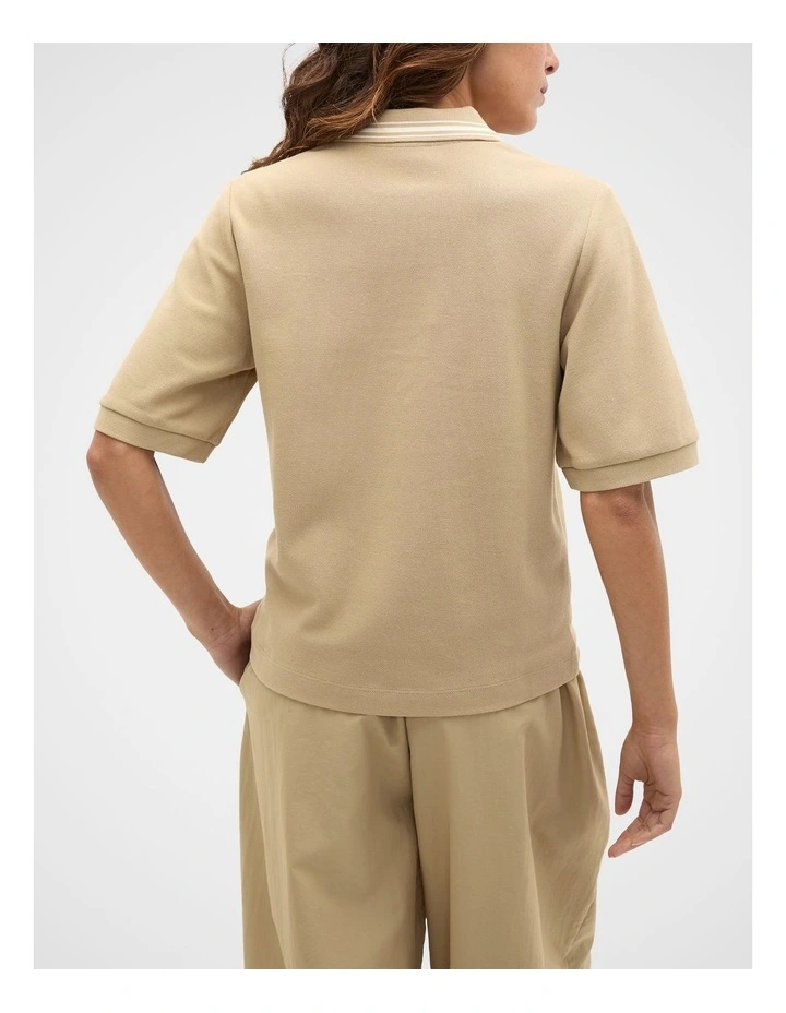 Cotton Tipping Polo Top image 2