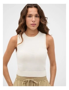 Cotton Blend Knit Top