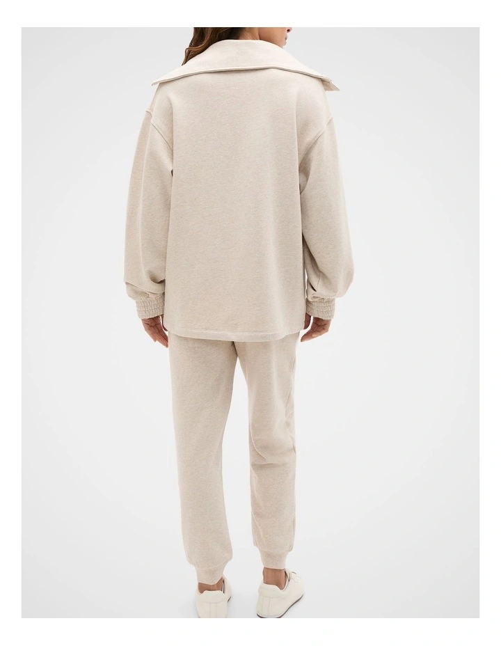 Terry Half Placket Sweat image 2