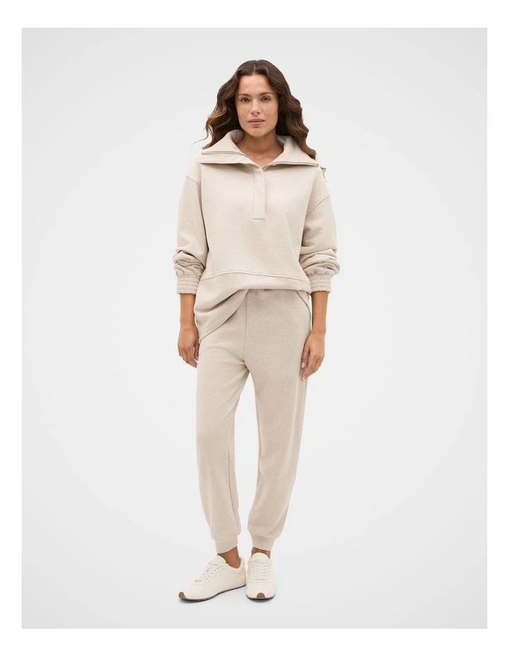 Terry Half Placket Sweat image 3
