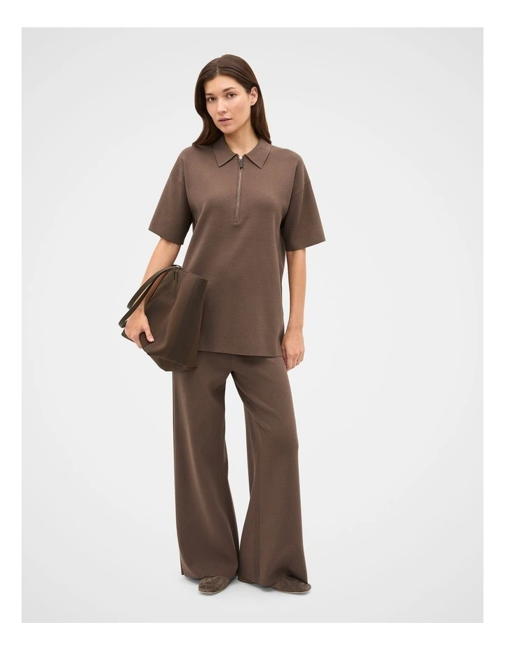 Oversized Zip Polo Knit image 3