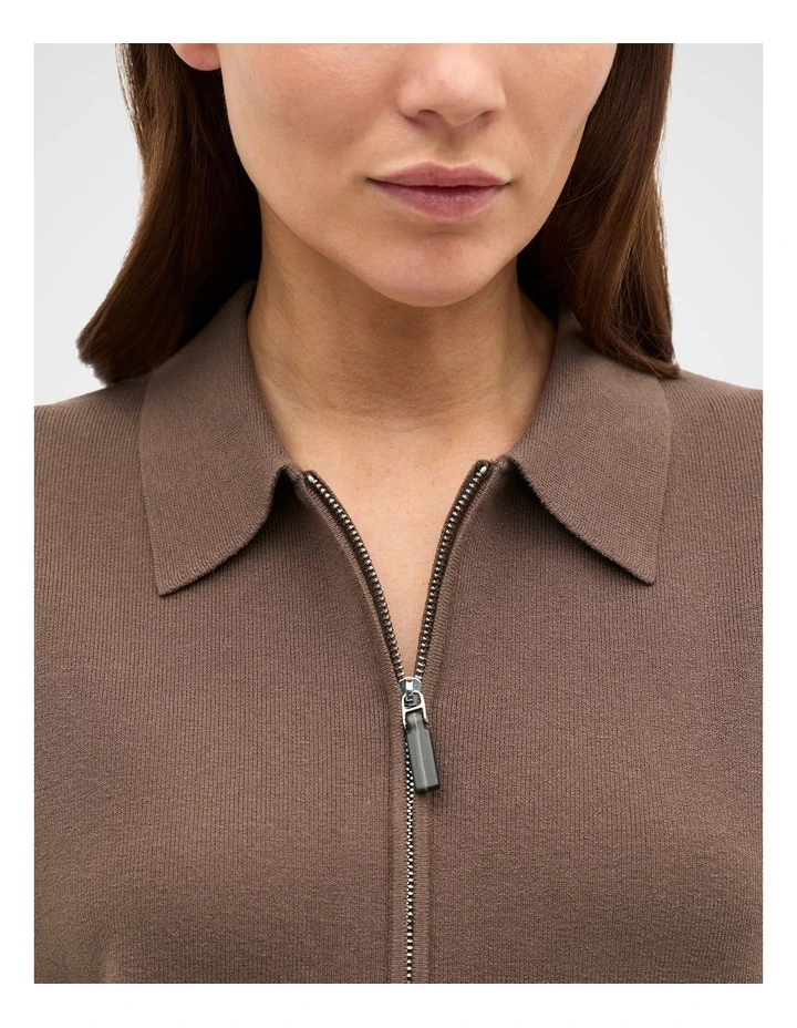 Oversized Zip Polo Knit image 4