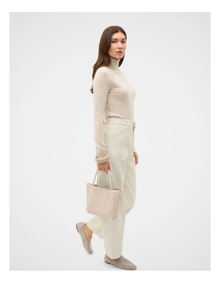 Merino Roll Neck Raglan Knit image 4