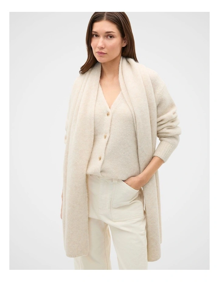 Alpaca Blend Scarf Cardigan image 1