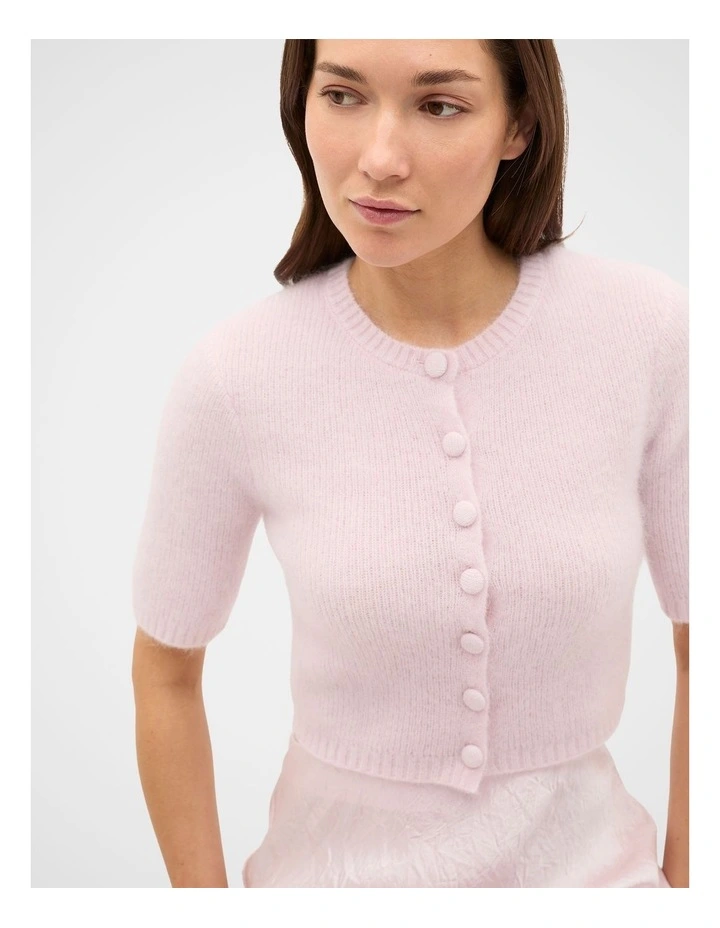 Fluffy Short Sleeve Cardigan image 4