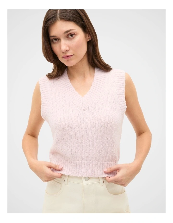 Textured Knit Vest image 1