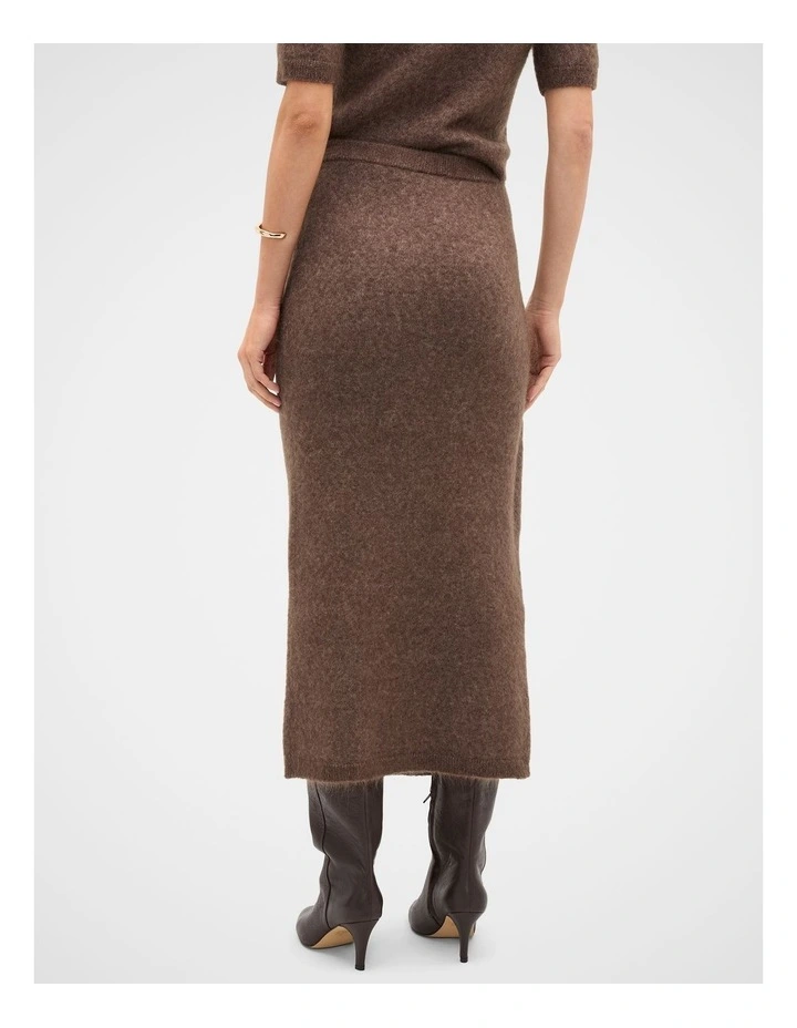 Fluffy Knit Wrap Skirt image 2