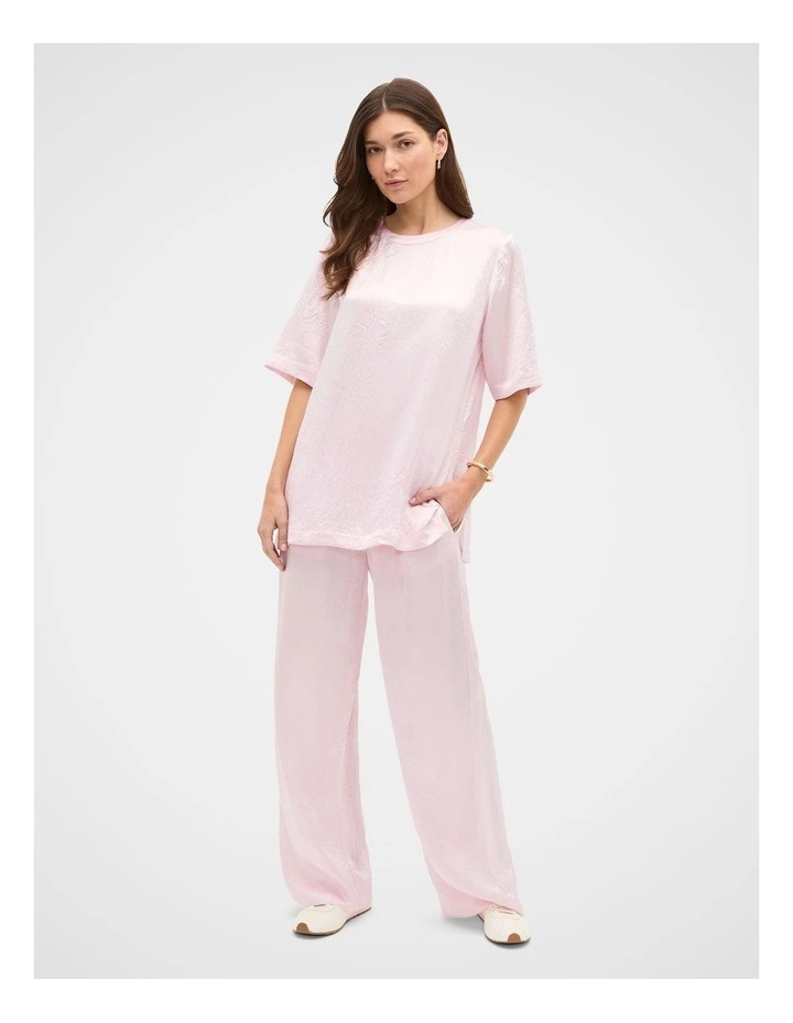 Crinkled Satin Elasticated Pant image 4