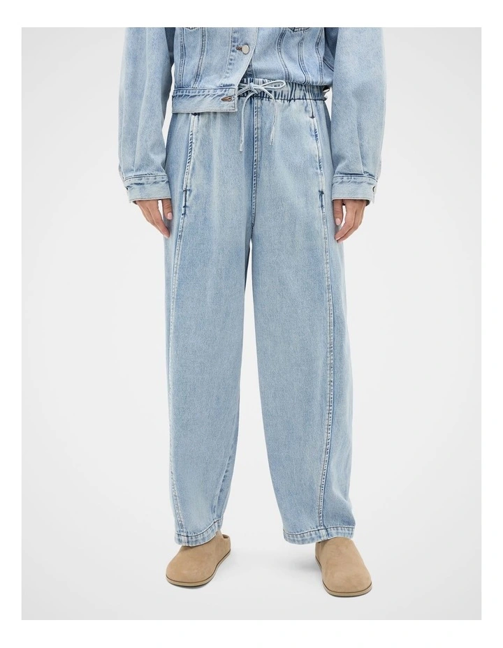 Denim Barrel Leg Jogger image 1