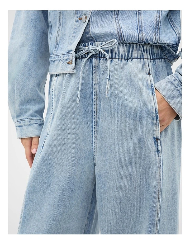 Denim Barrel Leg Jogger image 3