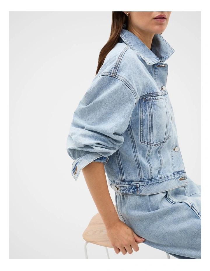 Denim Crop Jacket image 3
